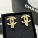 ☑️CHANEL香奈儿双c单钻耳钉耳环