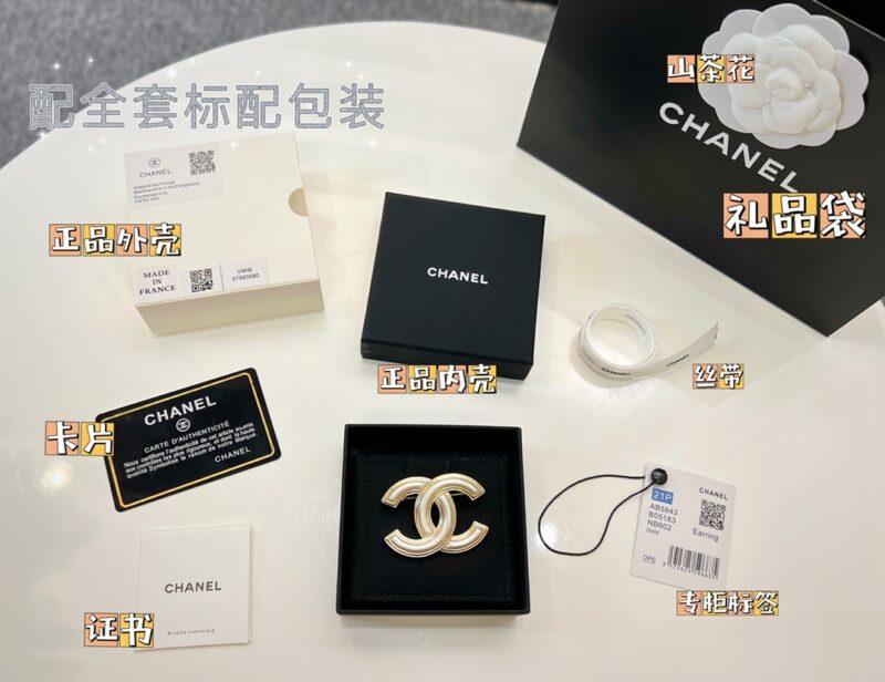 ☑️CHANEL香奈儿双c亚克力胸针 - Image 2