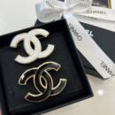 ☑️CHANEL香奈儿双c 珐琅滴油黑白胸针