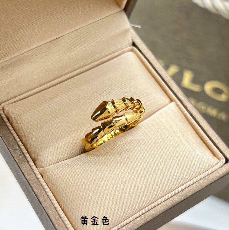 BVLGARI宝格丽光面蛇骨戒指 - Image 9