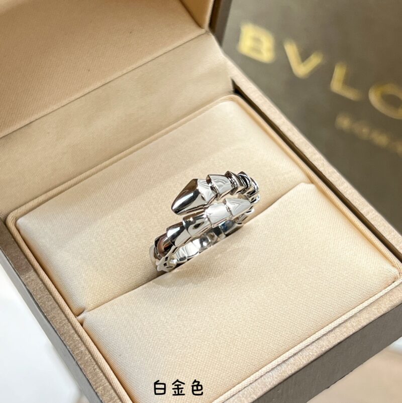 BVLGARI宝格丽光面蛇骨戒指 - Image 8
