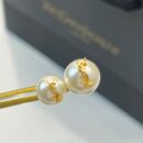 Saint Laurent圣罗兰YSL不对称珍珠耳钉耳环
