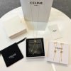 Celine赛琳凯旋门流苏项链 耳钉耳环