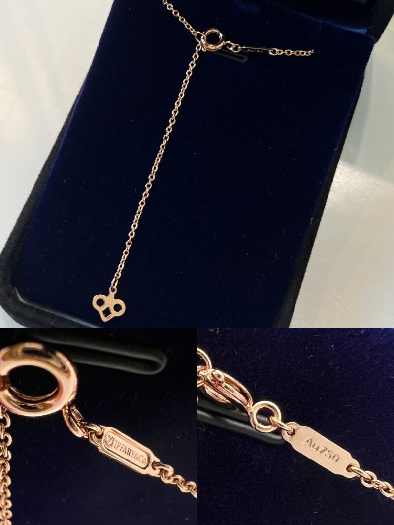 TIFFANY& CO.蒂芙尼Fleur de Lis 白贝钥匙吊坠项链 - Image 10