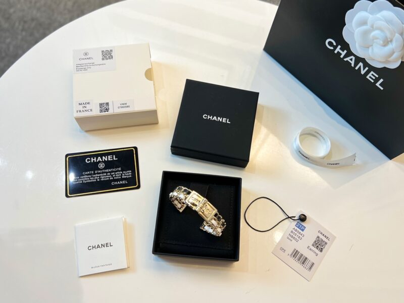 ☑️CHANEL香奈儿双c黑白皮绳开口手镯 - Image 3