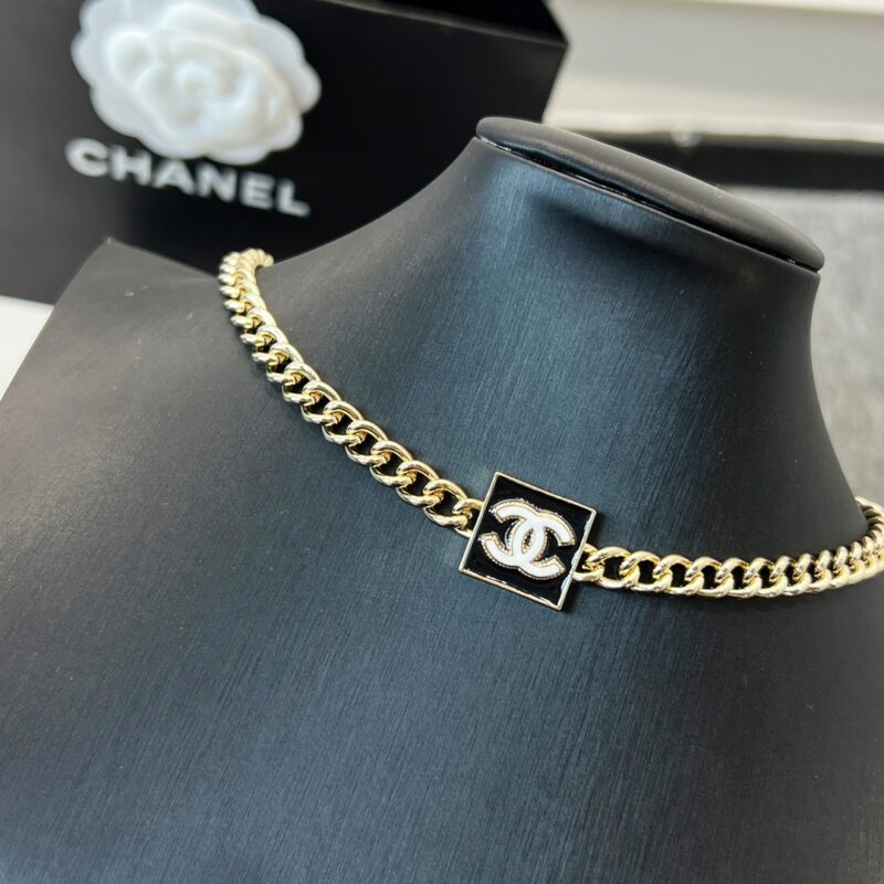 ☑️CHANEL香奈儿双c方形滴油项链 - Image 7