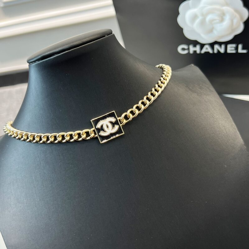 ☑️CHANEL香奈儿双c方形滴油项链 - Image 6