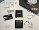 ☑️CHANEL香奈儿方形金色耳钉耳环