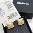 ☑️CHANEL香奈儿双c方形耳钉耳环