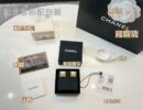 ☑️CHANEL香奈儿双c方形耳钉耳环