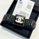 ☑️CHANEL香奈儿双c滴油方形小羊皮发绳 手绳