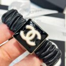 ☑️CHANEL香奈儿双c滴油方形小羊皮发绳 手绳