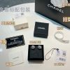 ☑️CHANEL香奈儿c1双c光面银珠耳钉耳环
