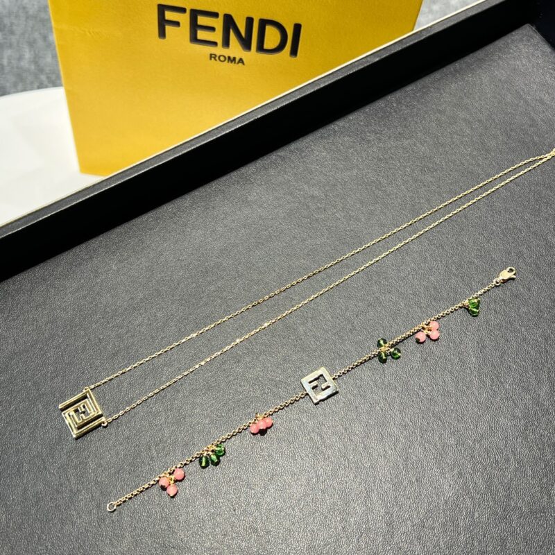 FENDI芬迪双F珍珠项链手链 - Image 6