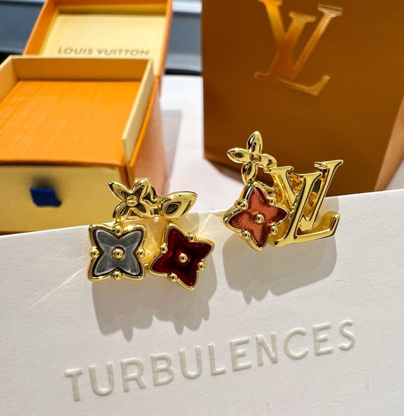 Louis Vuitton 路易威登 lv水晶老花项链 耳钉 - Image 7