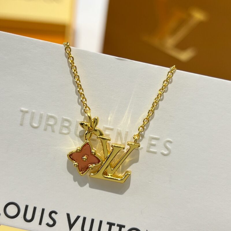 Louis Vuitton 路易威登 lv水晶老花项链 耳钉 - Image 8