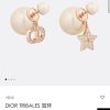 ☑️DIOR迪奥玫瑰金CD星星大小珍珠耳钉耳环