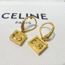 Celine赛琳金色凯旋门桃心耳钉