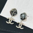 ☑️CHANEL香奈儿c2菱形双c耳钉耳环