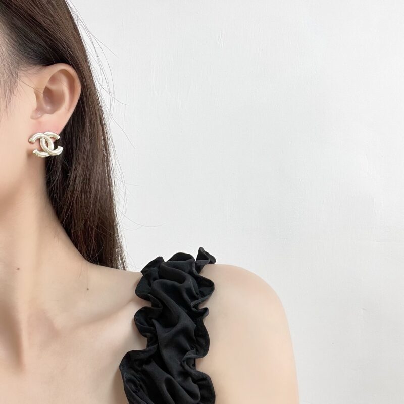 ☑️CHANEL香奈儿c1双c耳钉耳环 - Image 7
