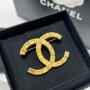 ☑️CHANEL香奈儿金色双c胸针