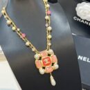 ☑️CHANEL香奈儿双c彩色珍珠双层项链