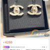 ☑️CHANEL香奈儿C1金色双c耳钉耳环