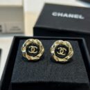 ☑️CHANEL香奈儿双c 黑色耳钉耳环