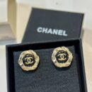 ☑️CHANEL香奈儿双c 黑色耳钉耳环