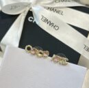 ☑️CHANEL香奈儿c1双c粉桃心耳钉耳环