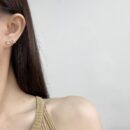 ☑️CHANEL香奈儿c1双c粉桃心耳钉耳环