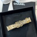 ☑️CHANEL香奈儿双c黑白皮绳发夹发卡