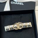 ☑️CHANEL香奈儿双c黑白皮绳发夹发卡