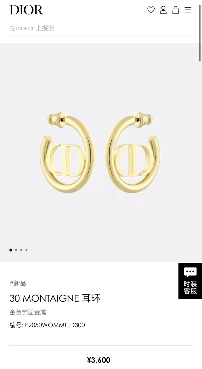 ☑️DIOR迪奥CD耳钉耳环 - Image 7