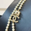 ☑️CHANEL香奈儿双c满钻珍珠毛衣链项链