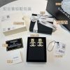 ☑️CHANEL香奈儿c2双c满钻方形耳钉耳环