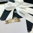 ☑️CHANEL香奈儿c1双c黑钻耳钉耳环