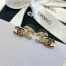 ☑️CHANEL香奈儿c1双c黑钻耳钉耳环