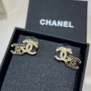 ☑️CHANEL香奈儿c1双c黑钻耳钉耳环