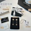 ☑️CHANEL香奈儿c2双c满钻桃心爱心耳钉耳环