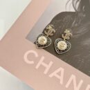 ☑️CHANEL香奈儿c2双c满钻桃心爱心耳钉耳环