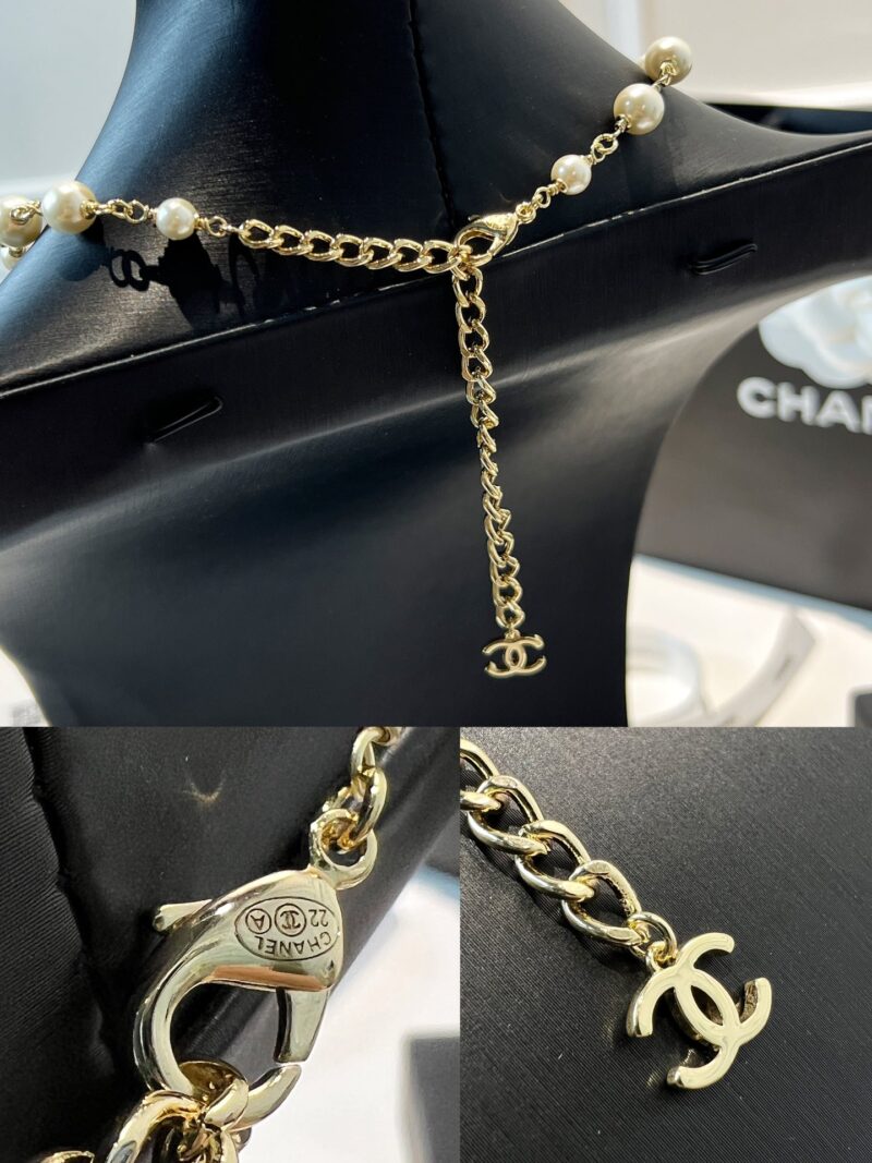 ☑️CHANEL香奈儿双c珍珠coco粉桃心爱心项链颈链 - Image 10