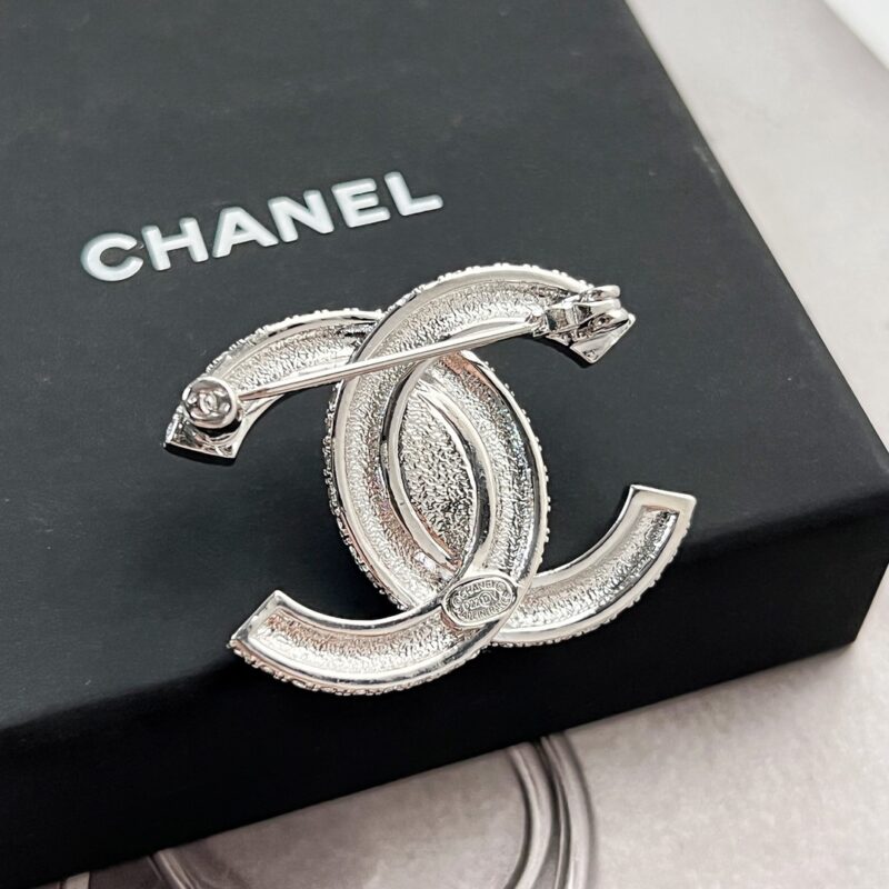 ☑️CHANEL香奈儿双c满钻耳钉 胸针 - Image 10