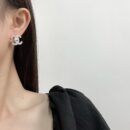 ☑️CHANEL香奈儿双c满钻耳钉 胸针