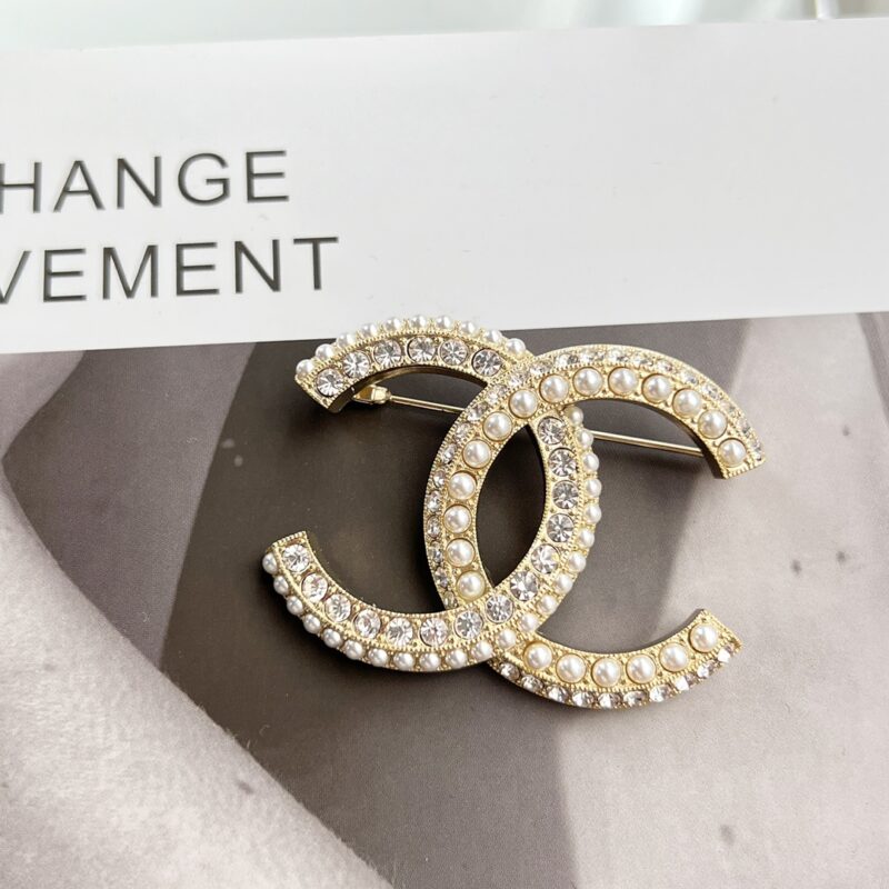 ☑️CHANEL香奈儿双c珍珠胸针 - Image 7