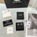 ☑️CHANEL香奈儿c1双c方形耳钉耳环
