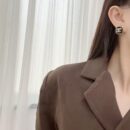☑️CHANEL香奈儿c1双c方形耳钉耳环