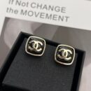 ☑️CHANEL香奈儿c1双c方形耳钉耳环