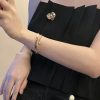 ☑️CHANEL香奈儿金色双c桃心胸针
