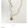 ☑️CHANEL香奈儿金色双c桃心爱心项链毛衣链